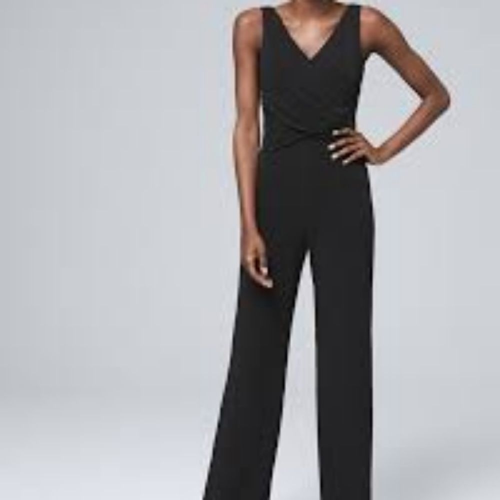 White House Black Market Black Jumpsuit